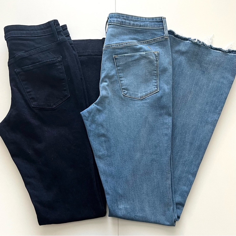 Mossimo Women’s Bundle Of Two High Rise Flare Jeans Size 10L/30